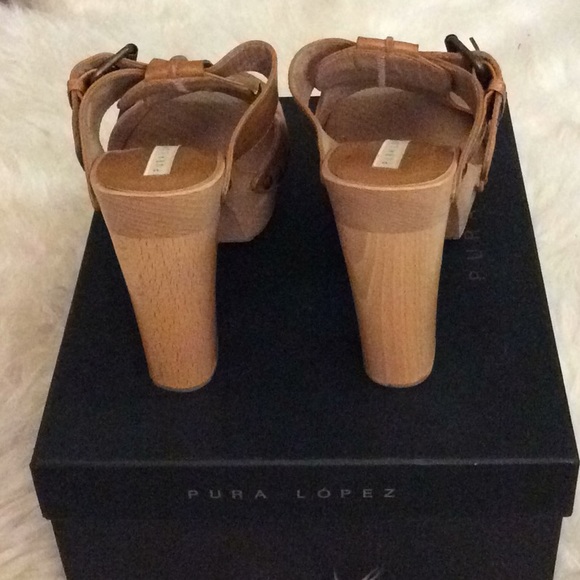 NEW ✨ PURA LOPEZ 👠 sandal mule Nude - Picture 6 of 7